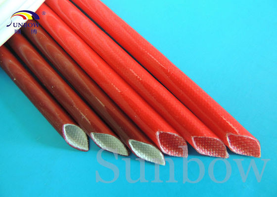 China Elektrischer Draht-Fiberglas-Isolierung Brown-Farbe12mm Sleeving fournisseur