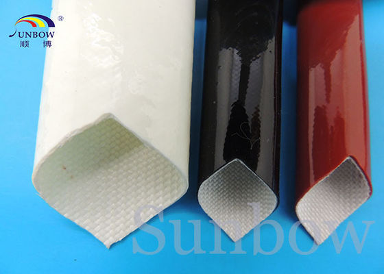 China Silikonkautschuk-Ärmel/Silikon-Fiberglas, das flammhemmende 0.5mm Sleeving ist | 30.0mm fournisseur