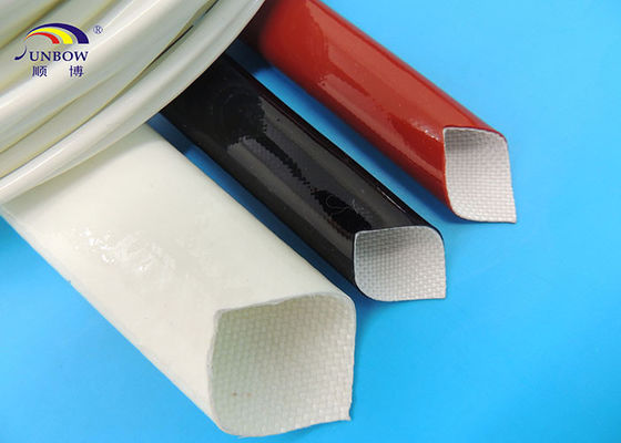 China Elektrische Drähte lackierten Silikon-Fiberglas Sleeving/Faser-Glas-Isolierungs-Ärmel fournisseur