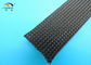 Dehnbare umsponnene sleevings Kabel Polyester monafilament Schwarzen fournisseur
