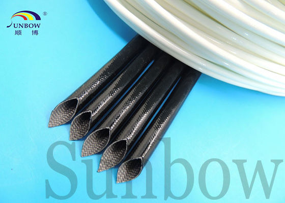 China 80cm 6mm Durchmesser-Silikon-Fiberglas-Sleeving Fiberglas-isolierender Sleeving Ärmel-Hersteller fournisseur