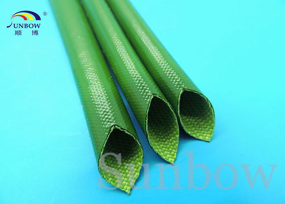 China 18mm Silicon Fiber Glass Insulated Tube Silicone Fiberglass Sleeving UL 1500V fournisseur