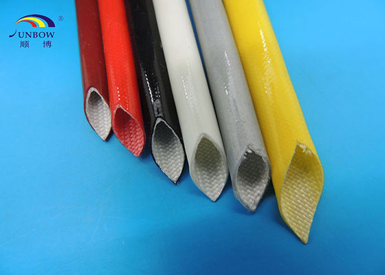 China Silikonumhülltes Fiberglas flocht Sleeving/Isolierungs-Silikon-Glasrohr-Kabelmuffe fournisseur