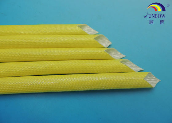China Gelbe Klassen-Acrylfiberglas der Farbef, das für elektrischen Wechselstrommotor 0.5mm - 30.0mm 2.5KV Sleeving ist fournisseur