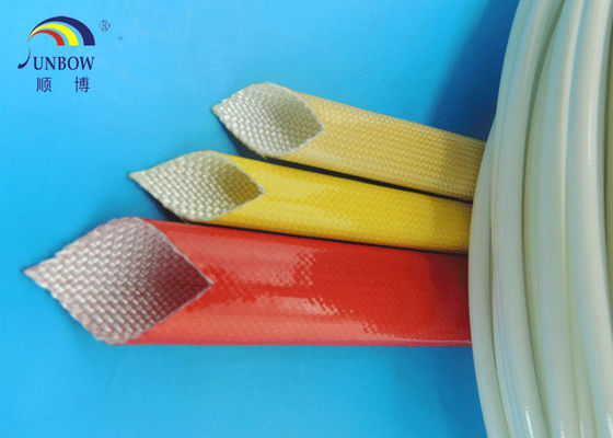China Waterproof Polyurethane Fiberglass braided Insulation electrical sleeving For F grade electric motor#SB-PUGS fournisseur
