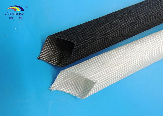 China 400 - 600 Grad unbeschichtetes Fiberglas Sleeving schwarze/weiße gute Stärke fournisseur